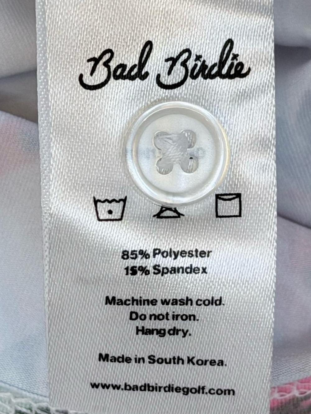 Bad Birdie Spring Showers Women’s Core Performance Polo Size M Golf Floral - Picture 9 of 11